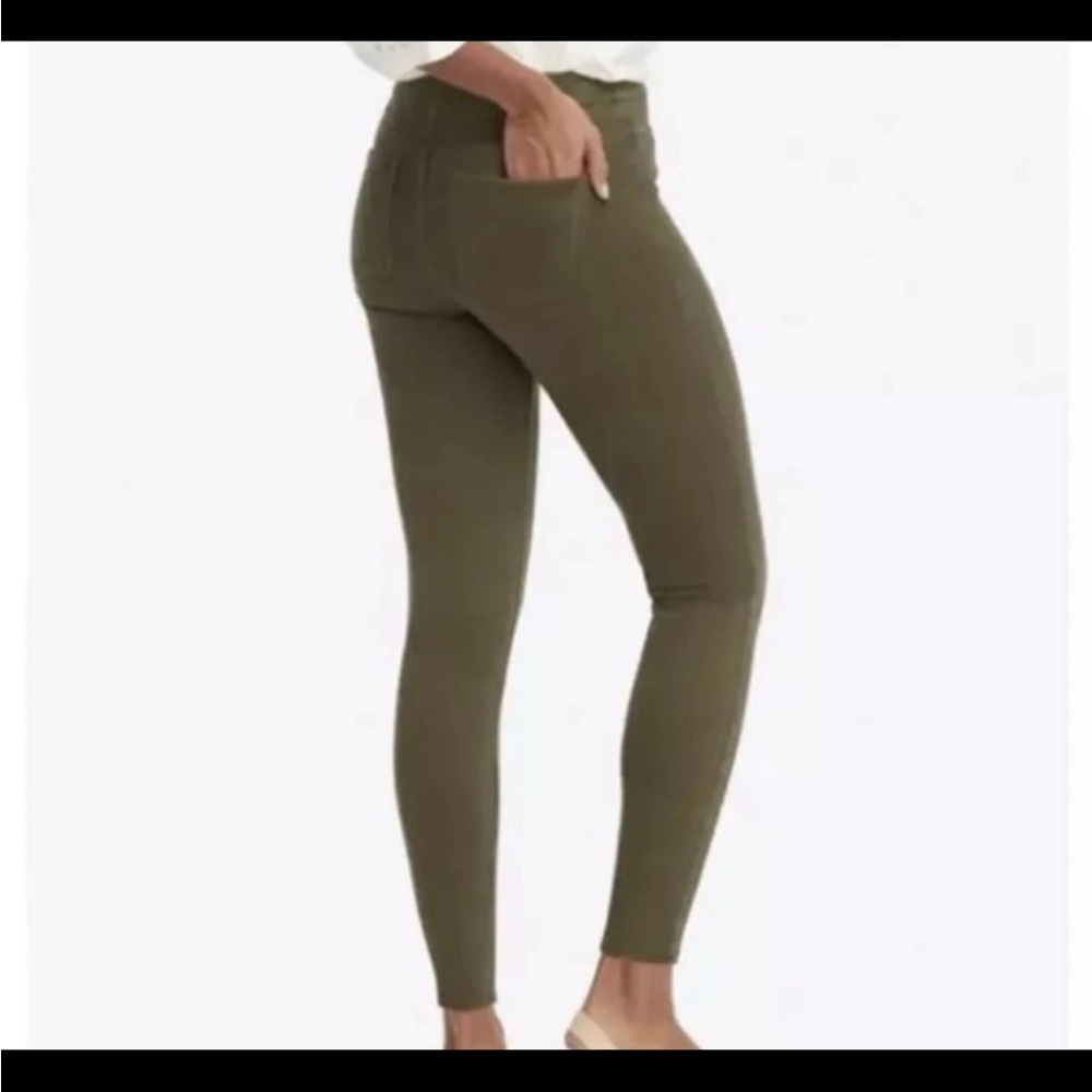 SPANX Olive Green High-Rise Skinny Pants